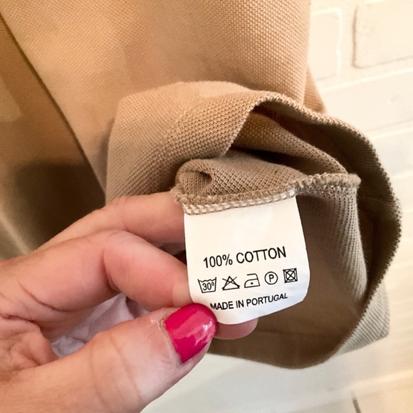 Inimigo Men’s Polo Shirt Tennis Prep Preppy Academia Neutral Beige Sand XL - Picture 8 of 11